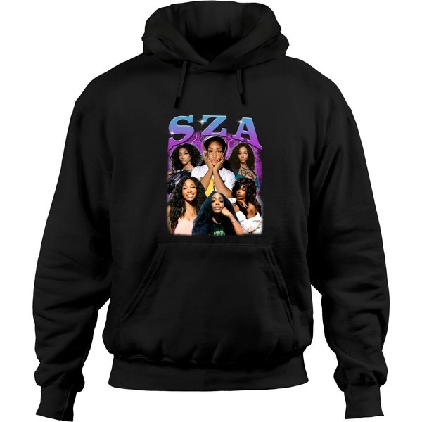 Vintage Sza Hoodies - 90S Style Black Fashion-image