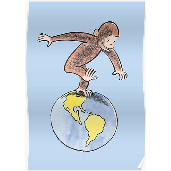 Curious George Premium Matte Vertical Poster-image