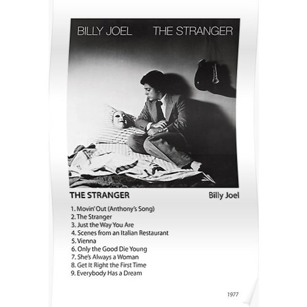 Billy Joel - The Stranger Poster Premium Matte Vertical Poster-image