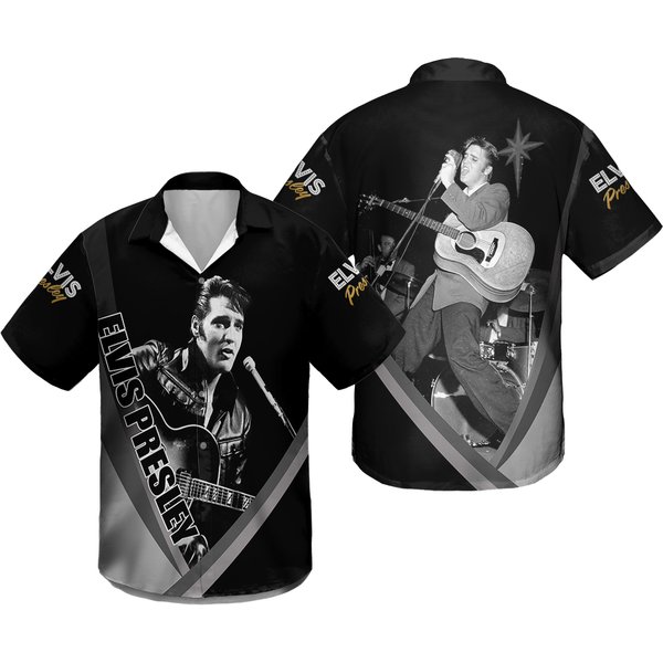 Elvis Presley Hawaiian Shirt, Long Live The King Elvis Presley Unisex Hawaiian Shirt-image