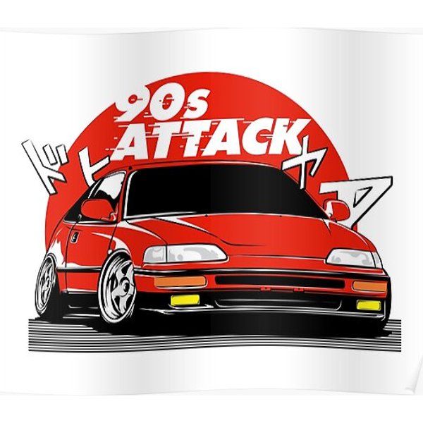 Crx 90S Attack Premium Matte Vertical Poster-image