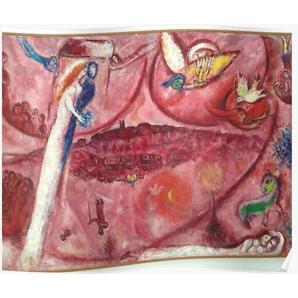 Song Of Songs Art Of Marc Chagall Classic Poster Painting Premium Matte Poster-image