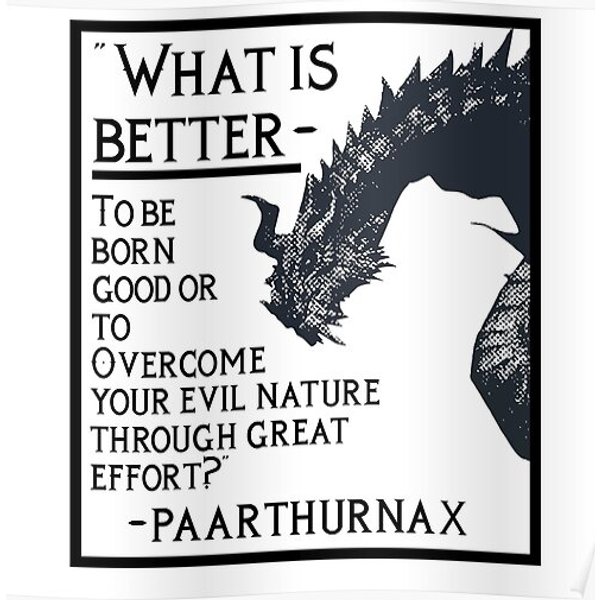 Paarthurnax Quote Premium Matte Vertical Poster-image