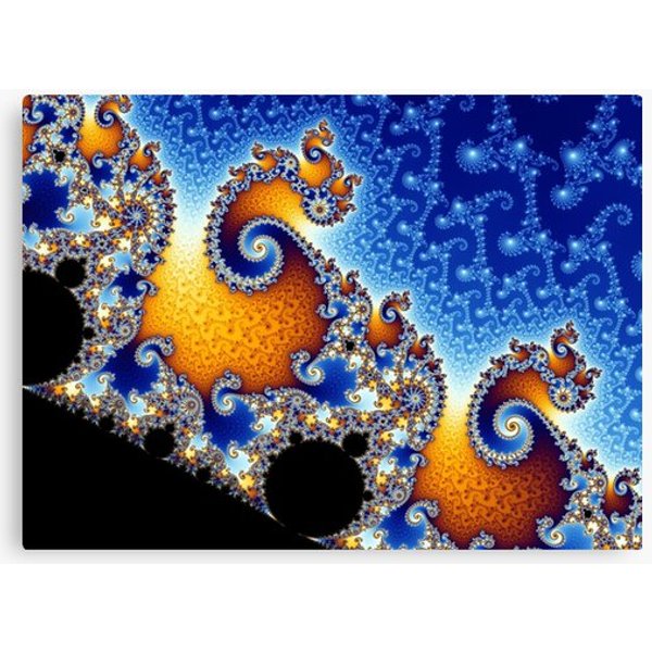 Mandelbrot Set Canvas-image
