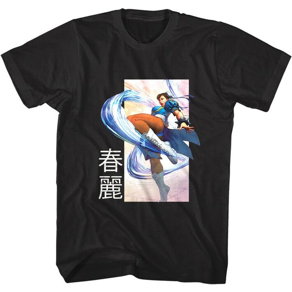 Street Fighter Men's T Shirt | Chun Li Lightning Kick Graphic Tees-image
