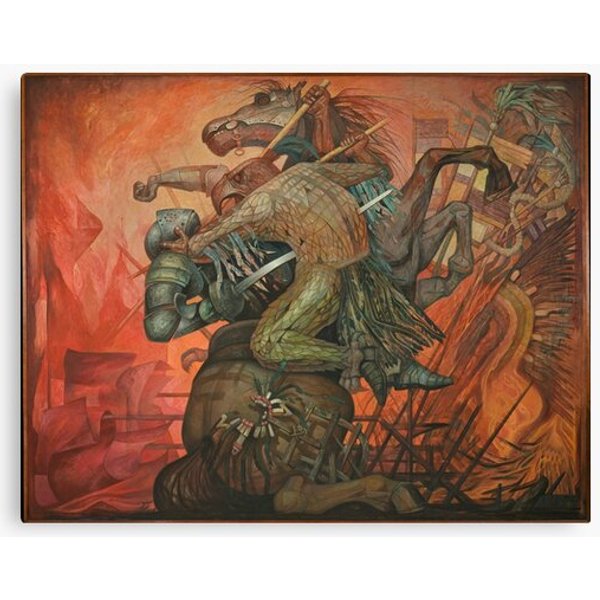 The Fusion Of Two Cultures, By Jorge Gonazalez Camarena Canvas-image