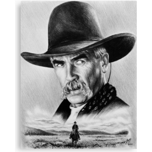 Sam Elliot Lone Rider Canvas-image