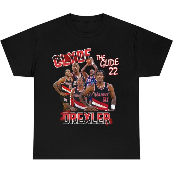 Clyde Drexler Graphic T-Shirt-image