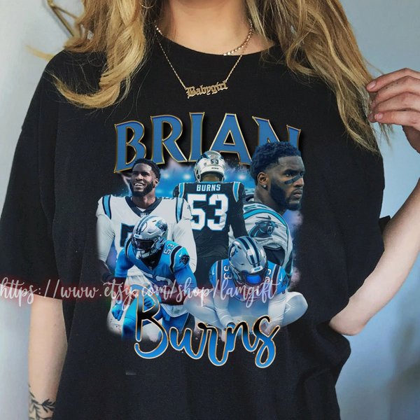 Brian Burns 90S Vintage Bootleg Shirt, Football Vintage Sweatshirt 90S-image