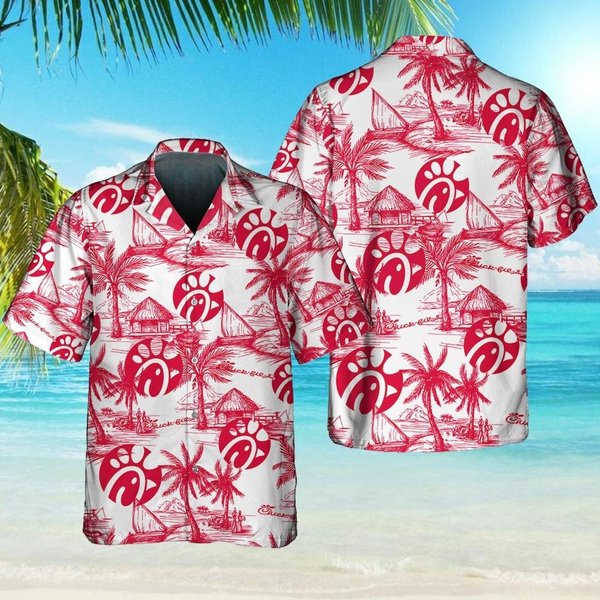 Chick-Fil-A Food Shirt, Tropical Flower Aloha Hawaiian Shirts-image