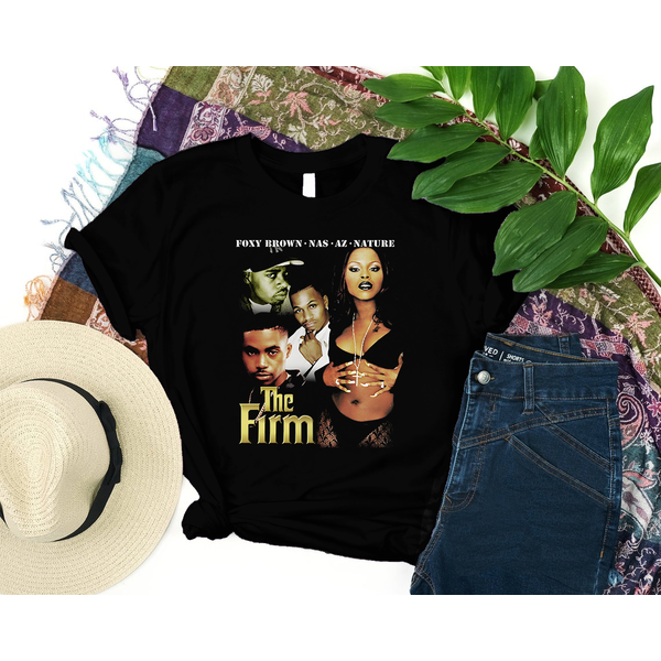 The Firm T-Shirt - Nas - Foxy Brown - Az - Nature - Firm Biz Illmatic - One Love-image