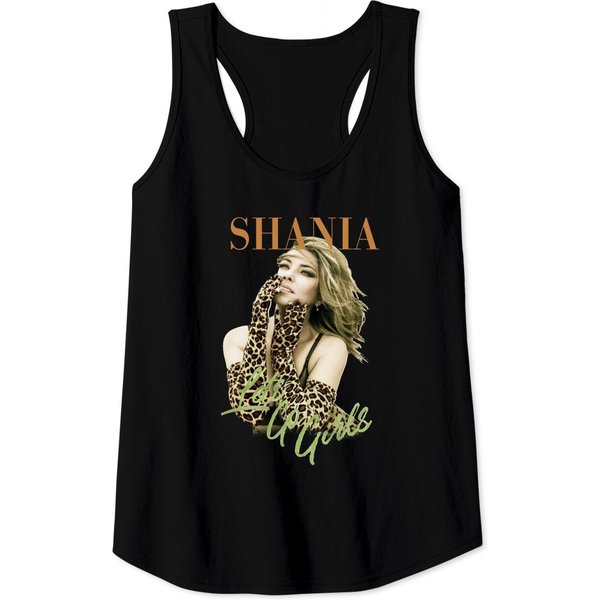 Vintage Shania Twain Graphic Tank Tops-image