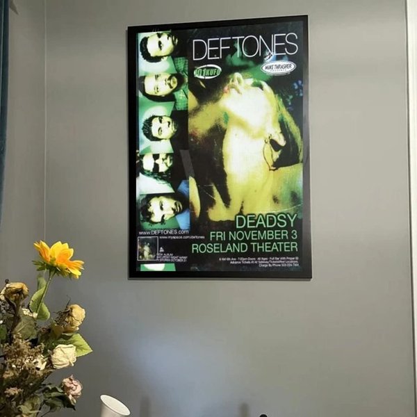 Deftone Poster Grunge Band Green Alt Poster-image