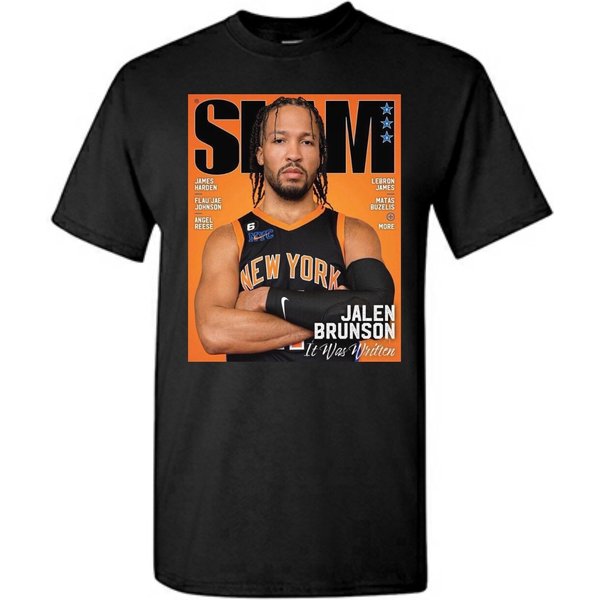 Jalen Brunson Knicks Slam Magazine T-Shirt-image