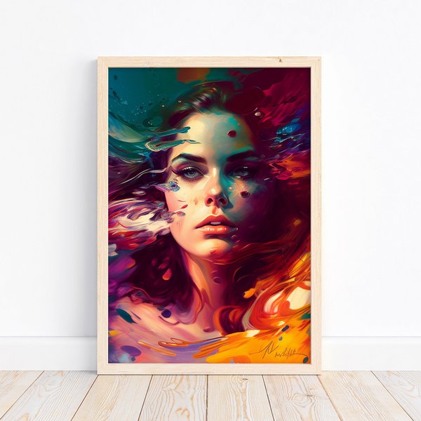 Lana Del Rey Oil Painting Art Print Poster | House Decor Gift-image