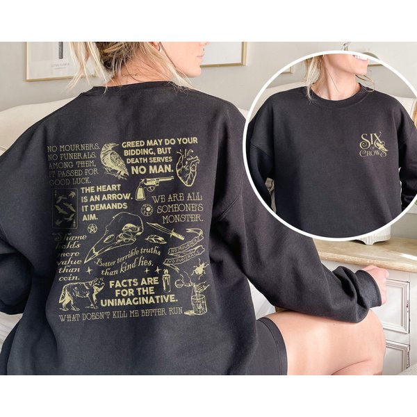 Six Of Crows Tee, Kaz Brekker Shirt, Crow Club Shirt-image