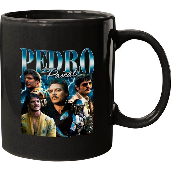 Pedro Pascal Mugs- 90S Inspired Mugs, Bootleg Actor Mugs, Pedro Pascal Tour 2023-image