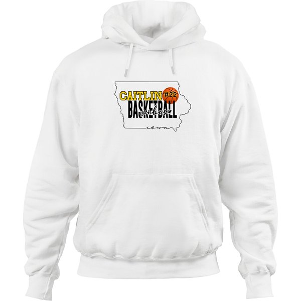 Caitlin Basketball Vibes Youth, Caitlin Clark Basketball Hoodies-image
