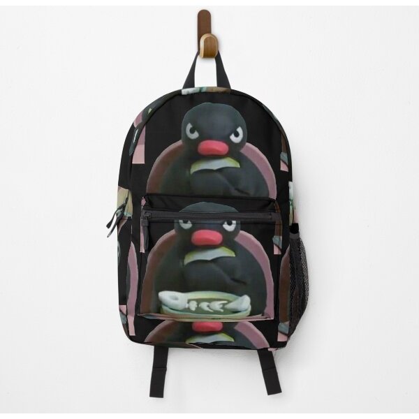 Angry Pingu Fish Bowl Official Merch Backpack-image