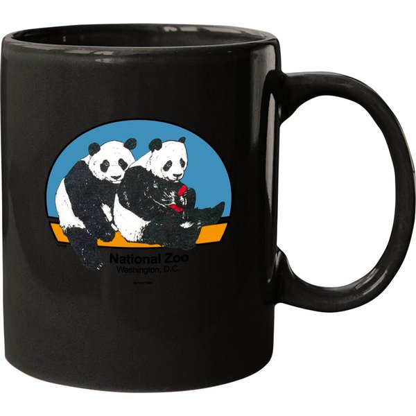 80S National Zoo Panda Mugs Vintage Washington Dc Graphic Animal Mugs-image