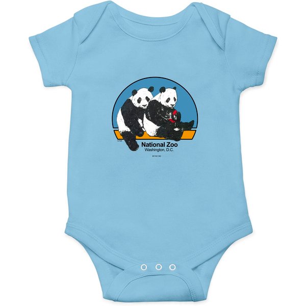 80s National Zoo Panda Onesies Vintage Washington Dc Graphic Animal Onesies