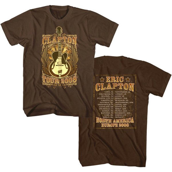 Eric Clapton Men's T Shirt | World Tour 2008 Graphic Tee-image