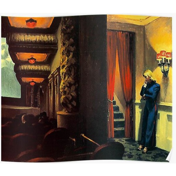 Edward Hopper New York Movie (1939) Premium Matte Poster-image