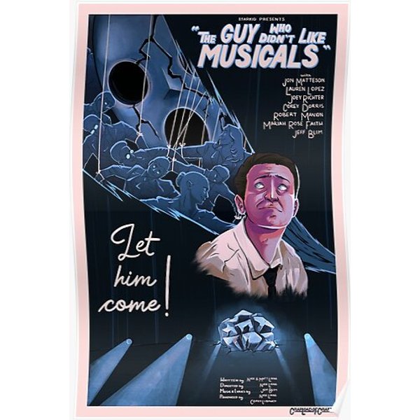 The Guy Who Didn't Like Musicals Vintage Poster Premium Matte Vertical Poster-image