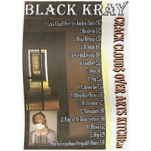Black Kray Crack Cloud$ Premium Matte Vertical Poster-image