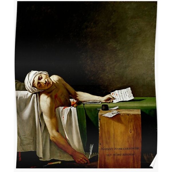 The Death Of Marat Premium Matte Vertical Poster-image