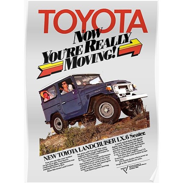 Toyota Land Cruiser - Advert Premium Matte Vertical Poster-image