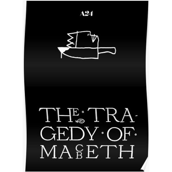 The Tragedy Of Macbeth - A24 Movie Premium Matte Vertical Poster-image