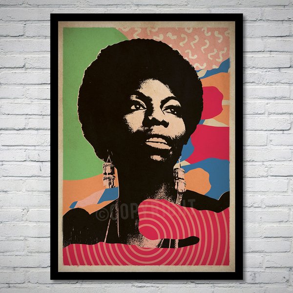 Nina Simone Jazz Music Art Print Poster-image