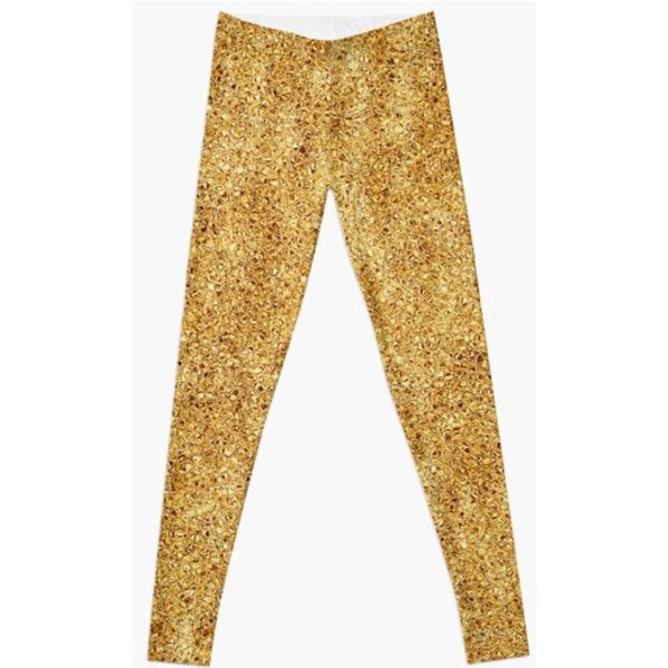Classic Gold Glitter Leggings-image