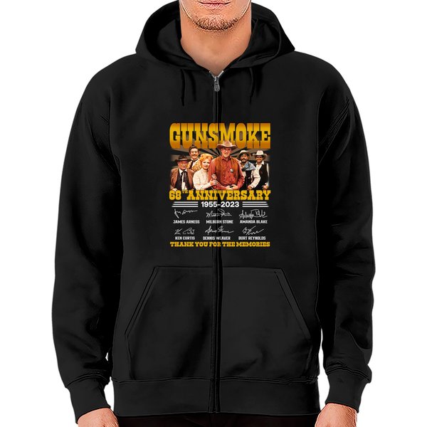 Gunsmoke Movie Zip Hoodie For 68Th Anniversary-image