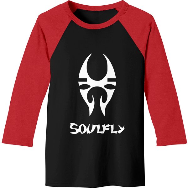 New Soulfly Metal Rock Band Logo Baseball Tees