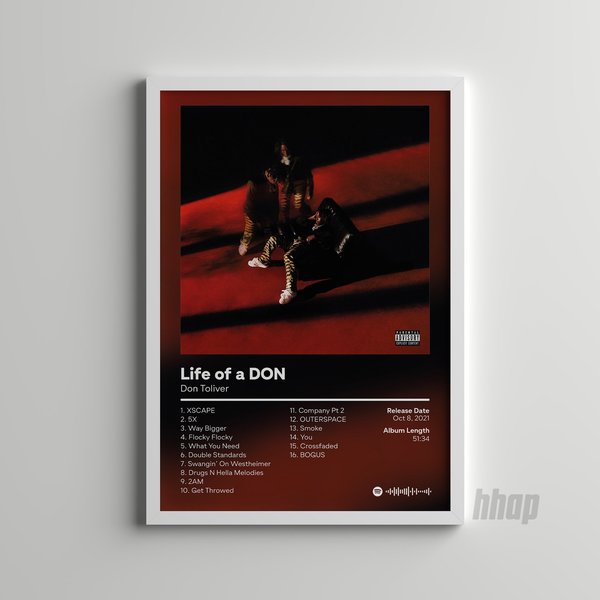 Don Toliver - Life Of A Don Album Cover Poster-image