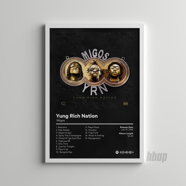 Migos - Yung Rich Nation - Album Cover Poster-image