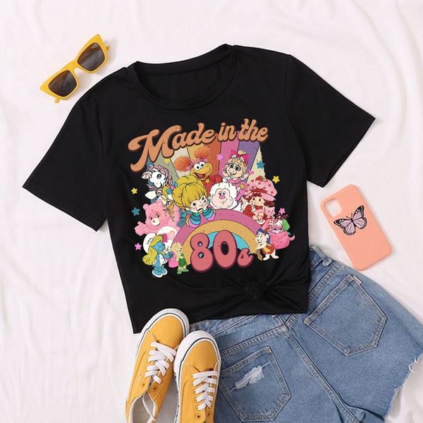 Cartoon Friends Nostalgia Shirt - Made In The 80S Design-image