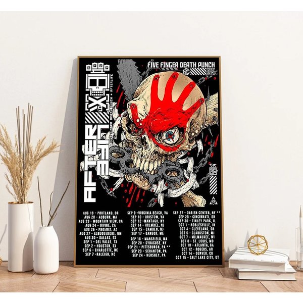 Megadeth-Five-Finger Death Punch Tour 2022 Poster-image