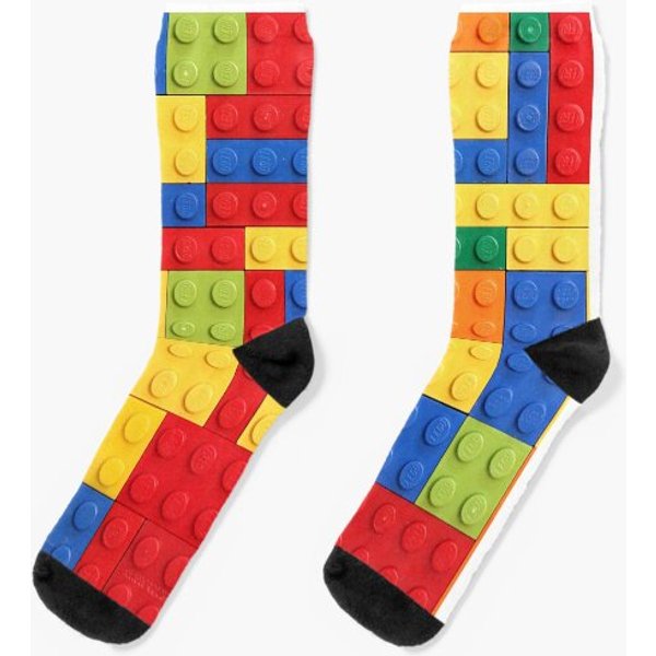 Colorful Bricks Design Socks