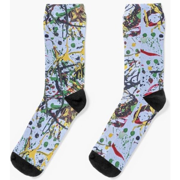 New Year's Eve In New York City, Abstract Art Socks