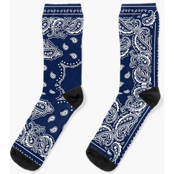2022 Paisley Crip Bandana Design - Snoop Dogg Socks-image