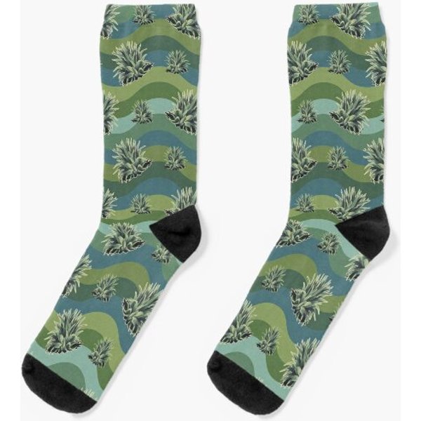 Agave Century Plant Pattern Socks-image