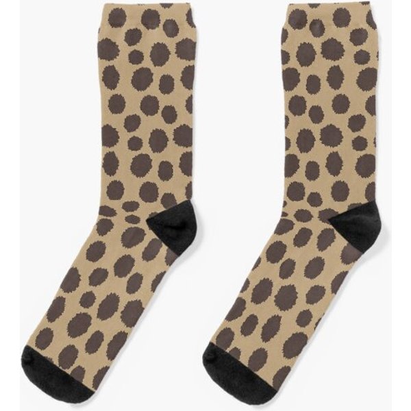 Spotted Hyena Design Pattern Socks