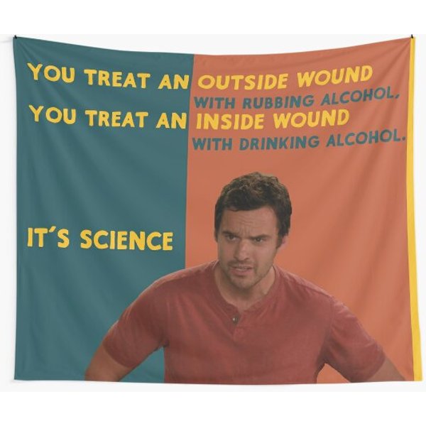 Nick Miller Tapestry - It's Science Tapestry-image