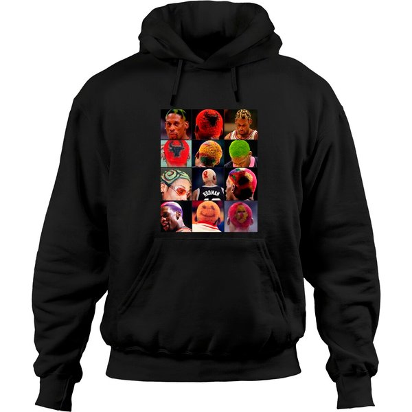 Hairstyles Of The Worm Dennis Rodman Hoodies
