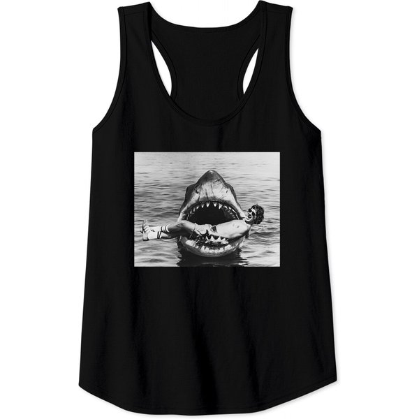 Steven Spielberg On Set Of Jaws Horror Movie Tank Tops-image