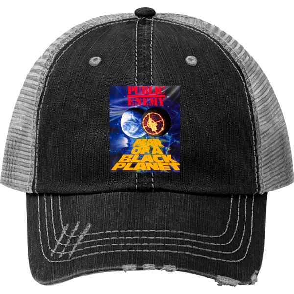 Public Enemy Print Trucker Hat-image