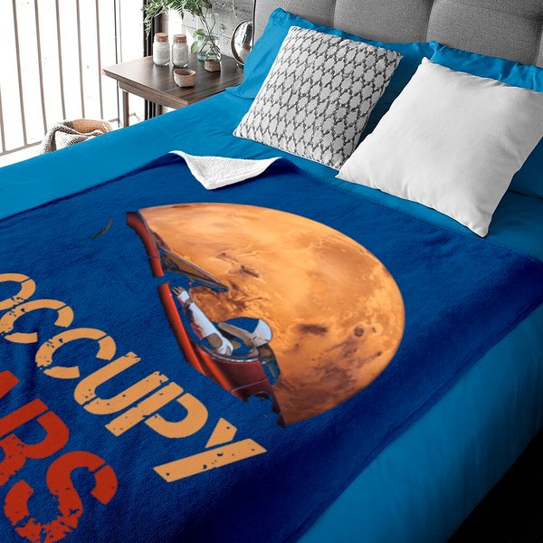 Occupy Mars Spacex Starman Baby Blankets-image